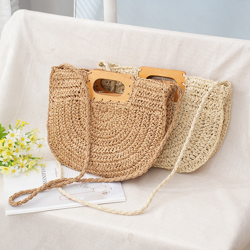 Hand Knitting Leisure Vacation Grocery Shopping Bag